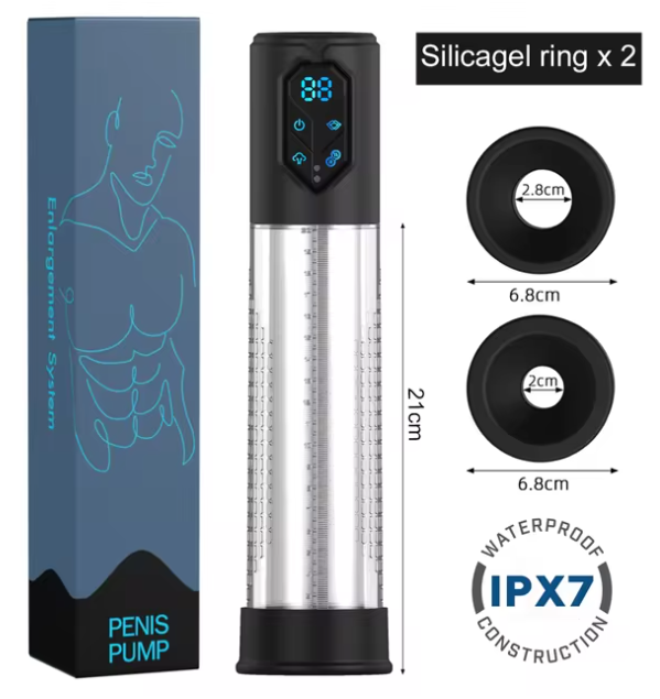 IPX7 waterproof electric penis pump