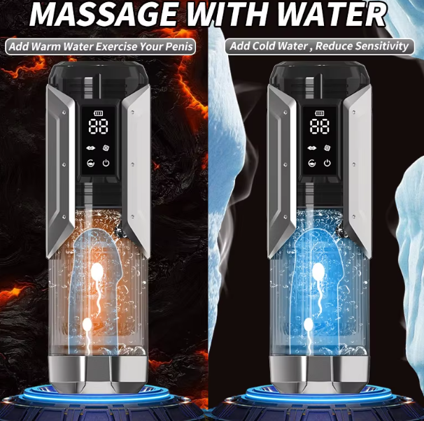 IPX7 LED automatic male masturbator