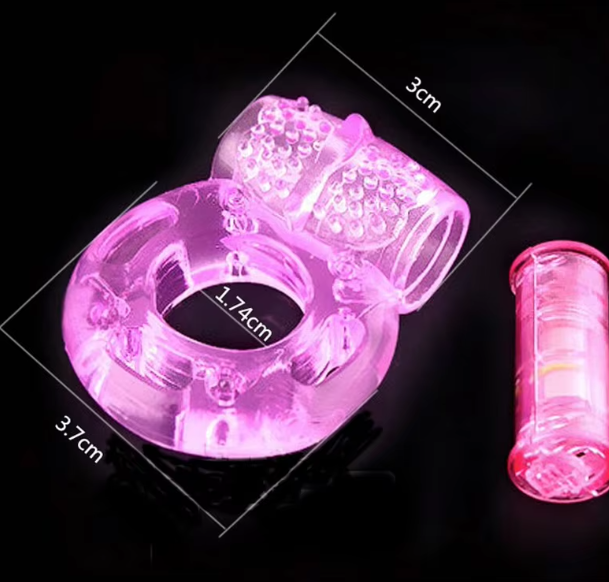 Finger vibrator ring elastic penis massager