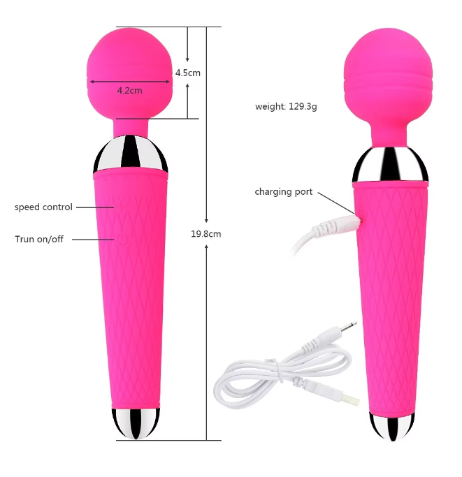 Powerful 20-speed clitoral vibrator wand