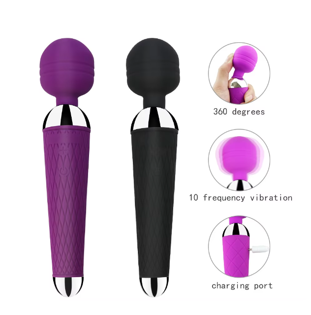 Powerful 20-speed clitoral vibrator wand