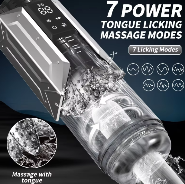 IPX7 LED automatic male masturbator