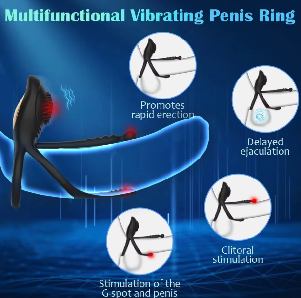 Remote control cockring vibrating for couples